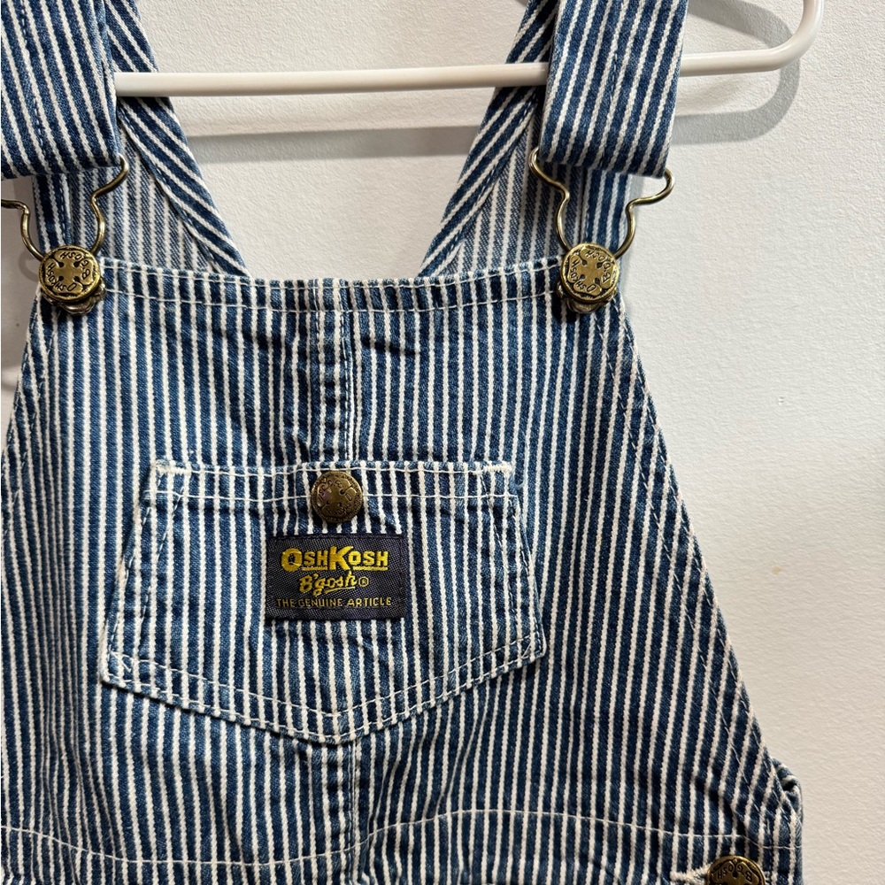 Vintage Oshkosh railroad stripe overalls